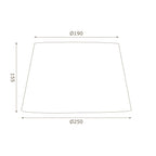 10" Cotton Drum Shade with Reversable Gimble