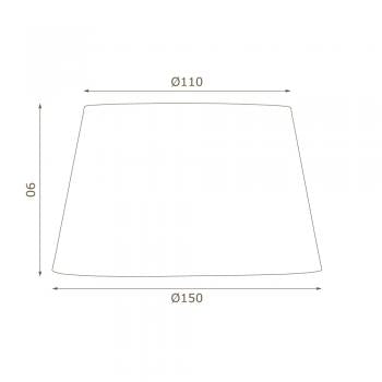 6" Cotton Drum Shade with Candle Clip for Wall Lights and Small Lamps