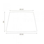 6" Cotton Drum Shade with Candle Clip for Wall Lights and Small Lamps