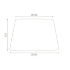 8" Cotton Drum Shade with Reversable Gimble