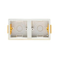 Dual Plastic Dry Lining Plasterboard Recessed Back Boxes / Pattress boxes