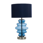 Hartwell Glass Table Lamp with matching Coloured Shade, 1 X E27