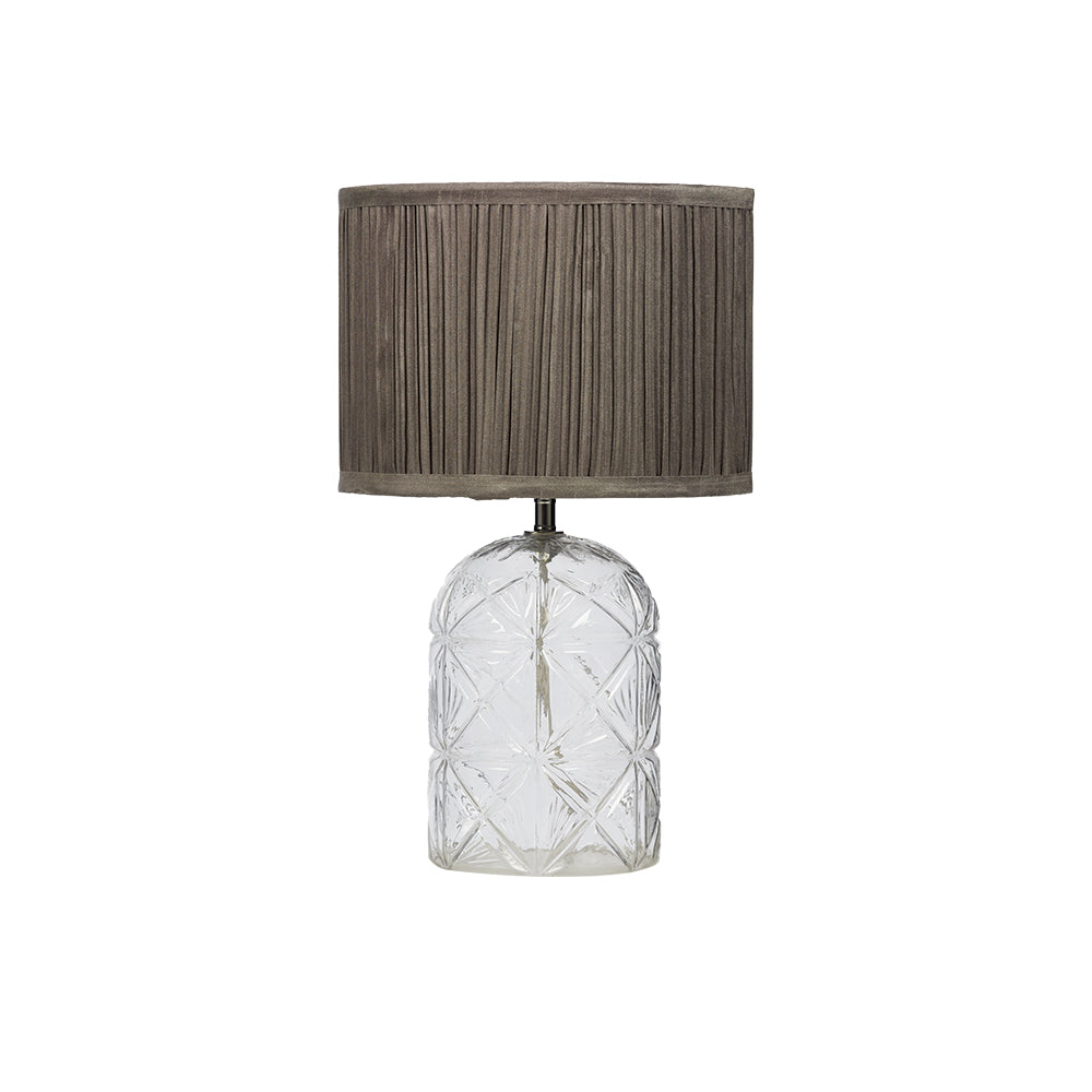 Bloomsberry Cut Glass Table Lamp Complete With Shade, 1x E27 (Oaks TL 3037 AB)