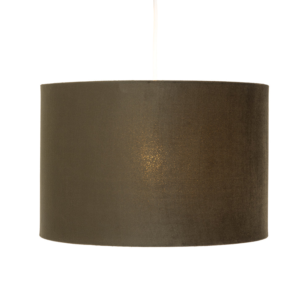12" Velvet Drum Shade