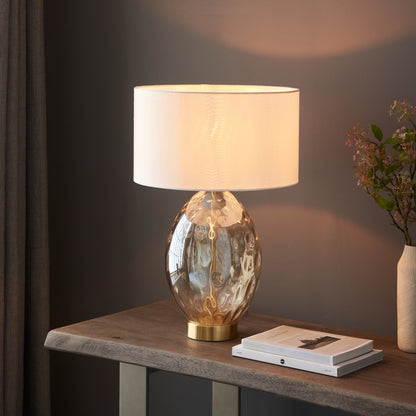 Fluid Glass Touch Table Lamp