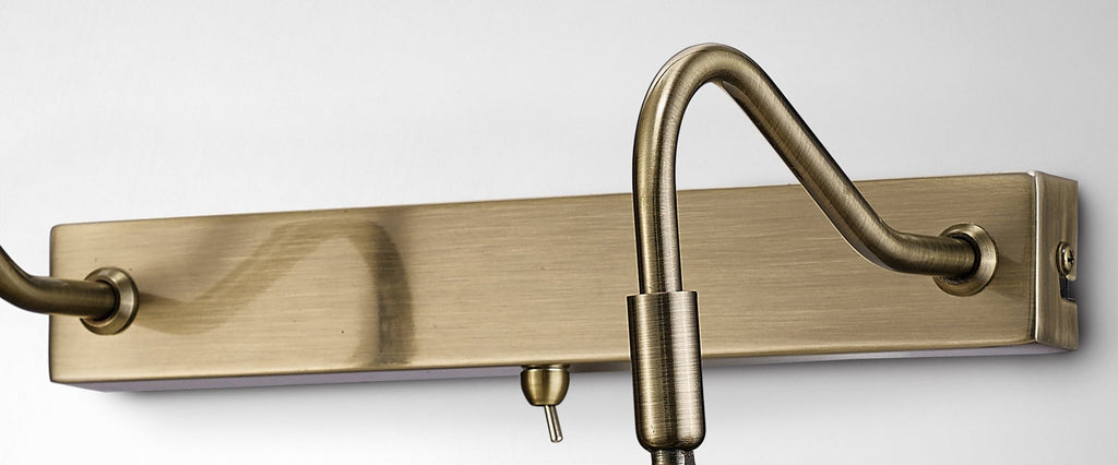 Deco - Abacus Switched Picture Wall Lamp - Luminosity Designs Ltd