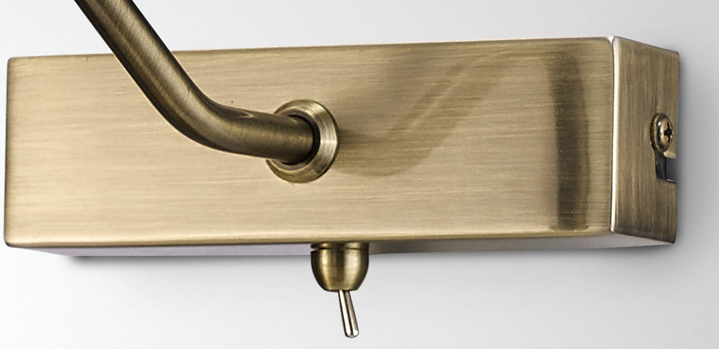 Deco - Abacus Switched Picture Wall Lamp - Luminosity Designs Ltd