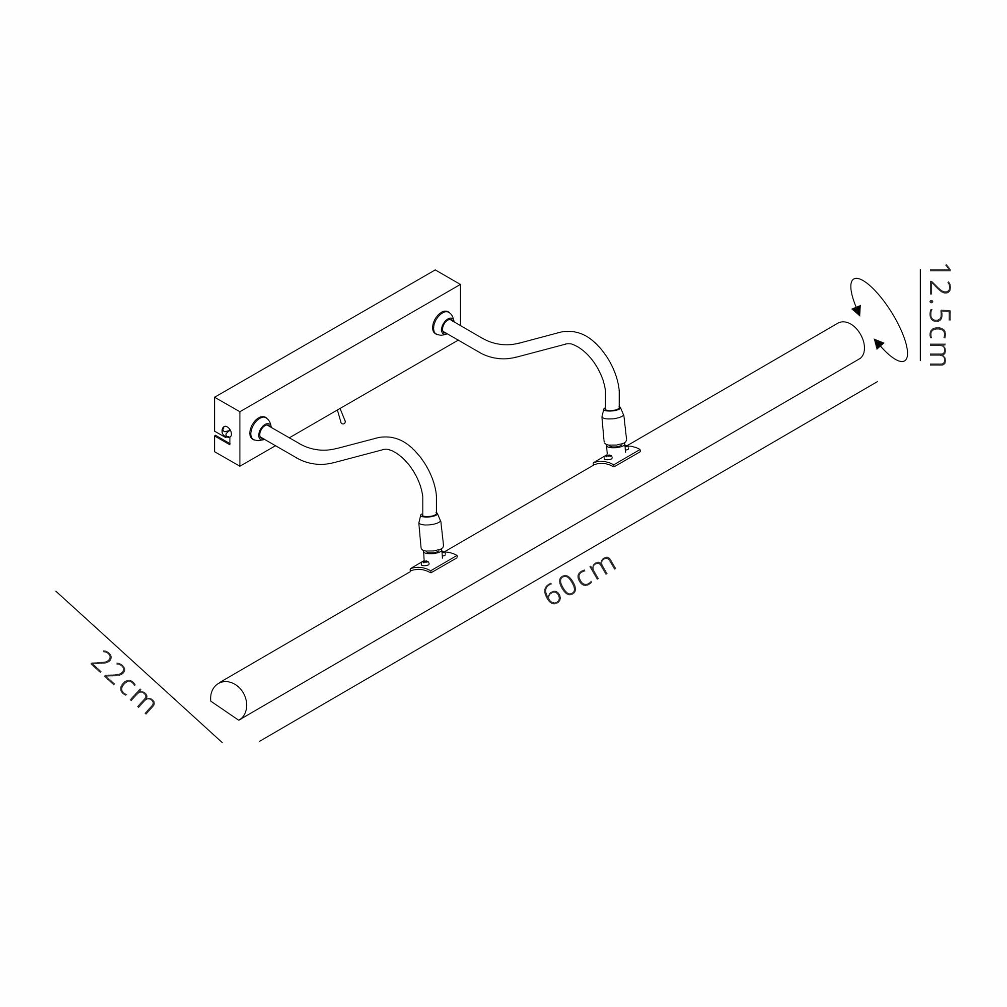 Deco - Abacus Switched Picture Wall Lamp - Luminosity Designs Ltd