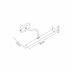 Deco - Abacus Switched Picture Wall Lamp - Luminosity Designs Ltd