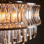 Endon - Abigail Bright 9 Light Chandelier Pendant with Concave Clear Glass - Luminosity Designs Ltd