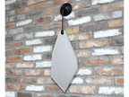 Abstract Geometric Style Mirror With Matt Black Vintage Style Hanging Framework - Luminosity Designs Ltd