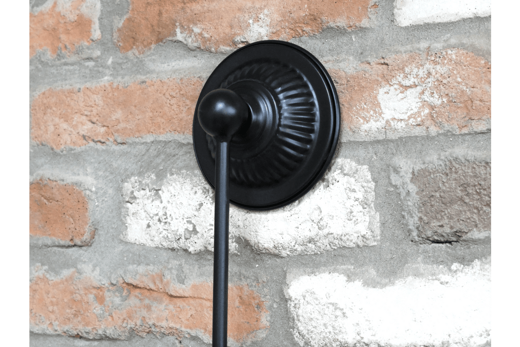 Hanging bracket of Abstract Geometric Style Mirror With Matt Black Vintage Style Hanging Framework - Luminosity Designs Ltd