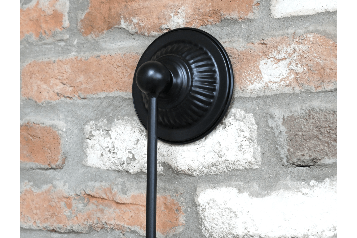 Hanging bracket of Abstract Geometric Style Mirror With Matt Black Vintage Style Hanging Framework - Luminosity Designs Ltd