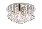 Deco - Acton Round Flush Crystal Ceiling Light - Luminosity Designs Ltd