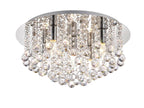 Deco - Acton Round Flush Crystal Ceiling Light - Luminosity Designs Ltd