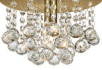 Deco - Acton Round Flush Crystal Ceiling Light - Luminosity Designs Ltd
