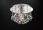 Deco - Acton Round Flush Crystal Ceiling Light - Luminosity Designs Ltd