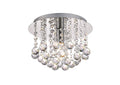 Deco - Acton Round Flush Crystal Ceiling Light - Luminosity Designs Ltd
