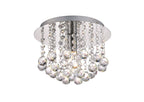Deco - Acton Round Flush Crystal Ceiling Light - Luminosity Designs Ltd