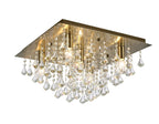 Deco - Acton Square Flush Crystal Ceiling Light - Luminosity Designs Ltd