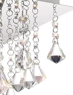 Deco - Acton Square Flush Crystal Ceiling Light - Luminosity Designs Ltd
