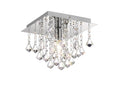 Deco - Acton Square Flush Crystal Ceiling Light - Luminosity Designs Ltd
