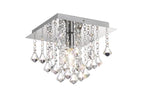 Deco - Acton Square Flush Crystal Ceiling Light - Luminosity Designs Ltd