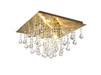 Deco - Acton Square Flush Crystal Ceiling Light - Luminosity Designs Ltd