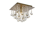 Deco - Acton Square Flush Crystal Ceiling Light - Luminosity Designs Ltd