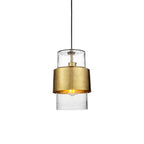 Metal and Glass Vintage Akari Industrial Style Pendant Light, 1x E27