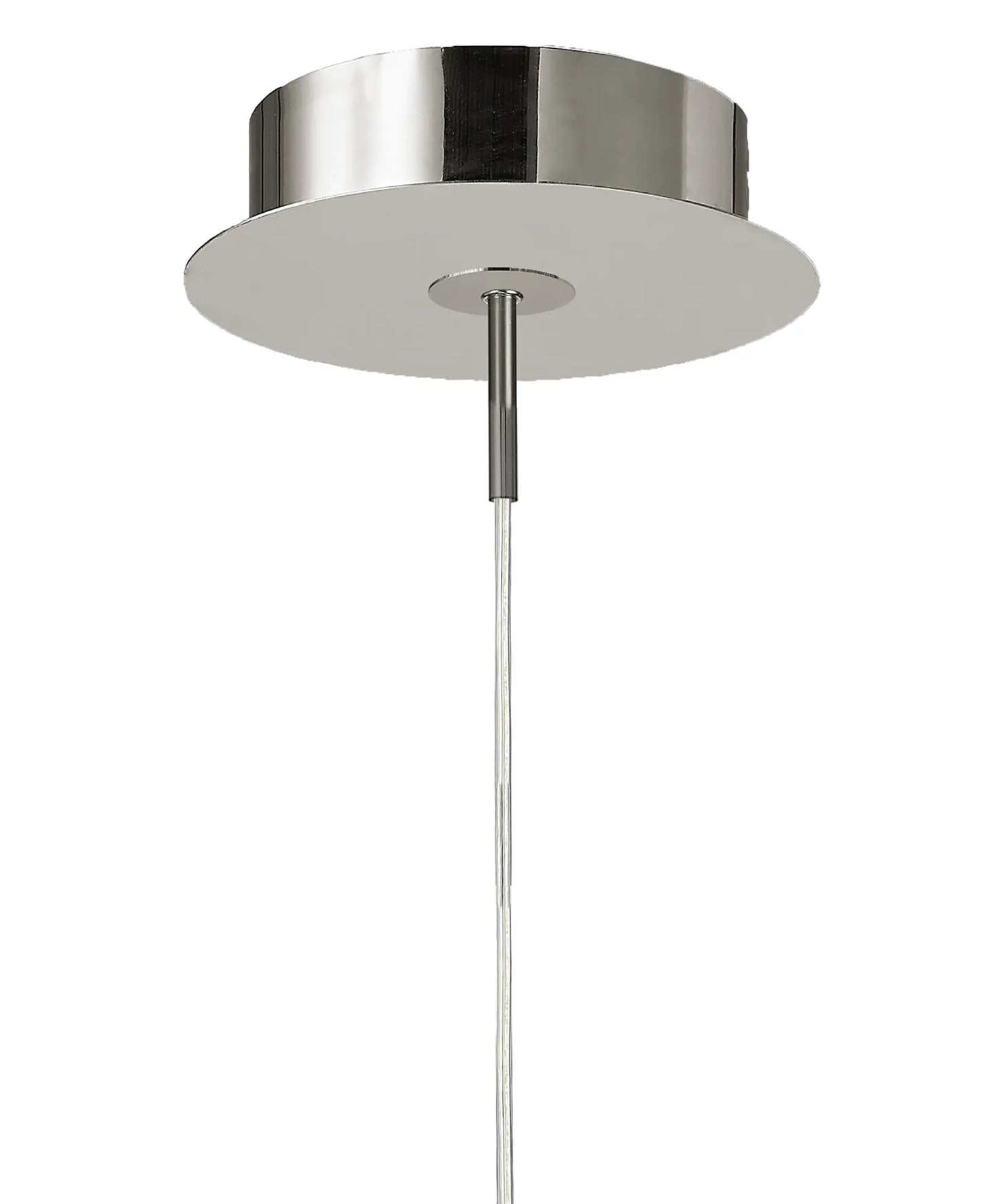 Aire LED Pendant 71cm Round 42W 3000K, 3700lm, Silver/Frosted Acrylic/Polished Chrome (Mantra m5914)