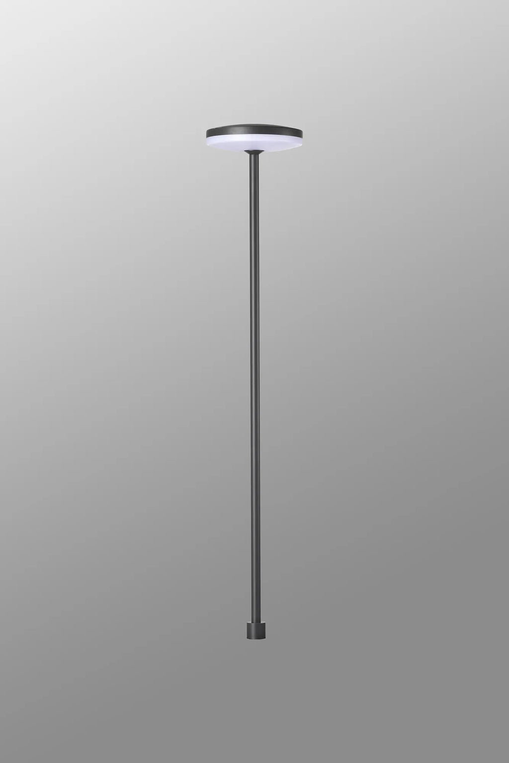 Akita Outdoor Garden Bollard, 12W LED, 3000K, 880lm, IP54, Sand Black (Mantra 8480)