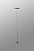 Akita Outdoor Garden Bollard, 12W LED, 3000K, 880lm, IP54, Sand Black (Mantra 8480)