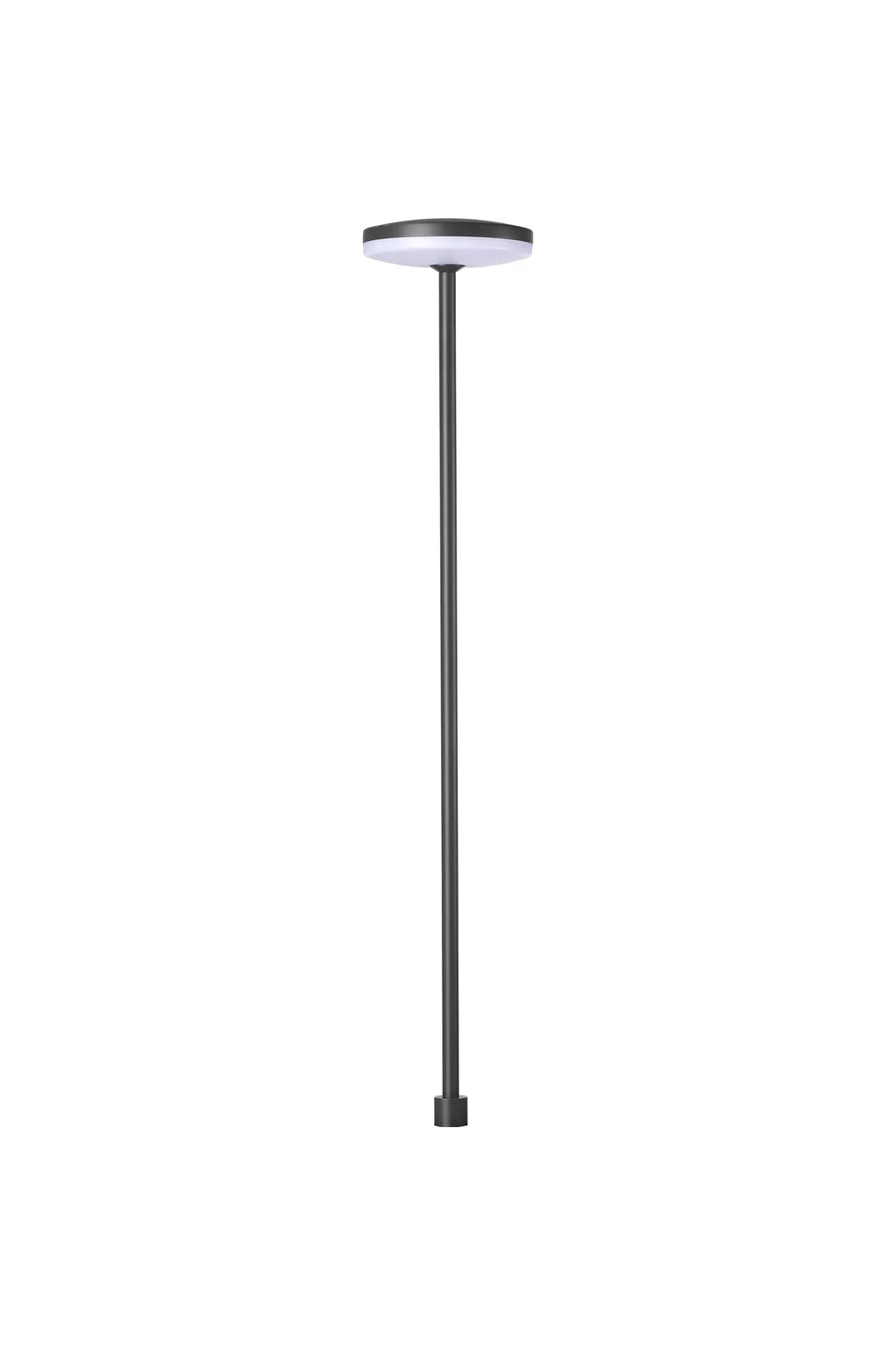 Akita Outdoor Garden Bollard, 12W LED, 3000K, 880lm, IP54, Sand Black (Mantra 8480)
