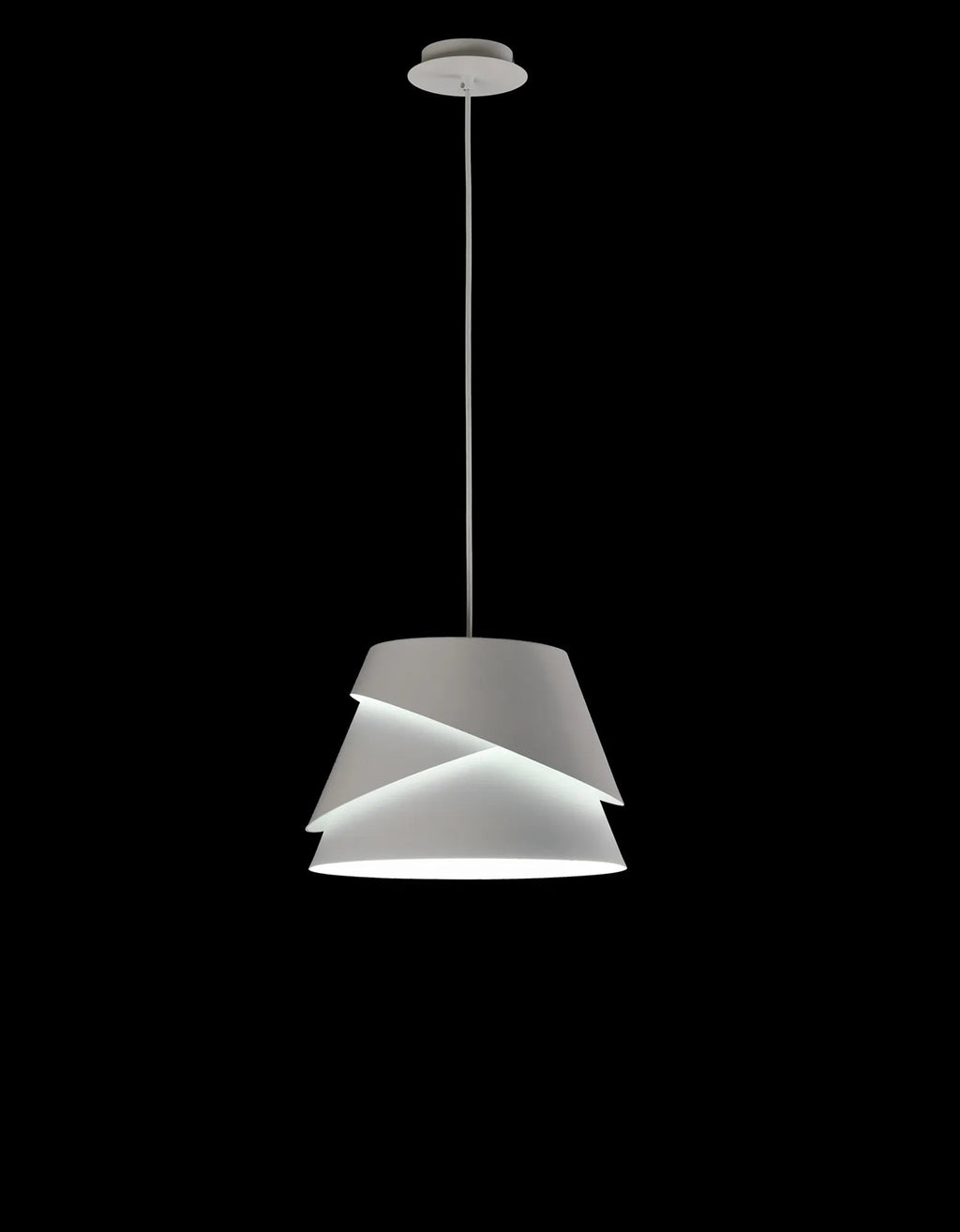 Mantra - Alboran Aluminium and Iron Light Pendant. 1x E27 (Mantra m5862) - Luminosity Designs Ltd