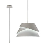 Mantra - Alboran Aluminium and Iron Light Pendant. 1x E27 (Mantra m5862) - Luminosity Designs Ltd