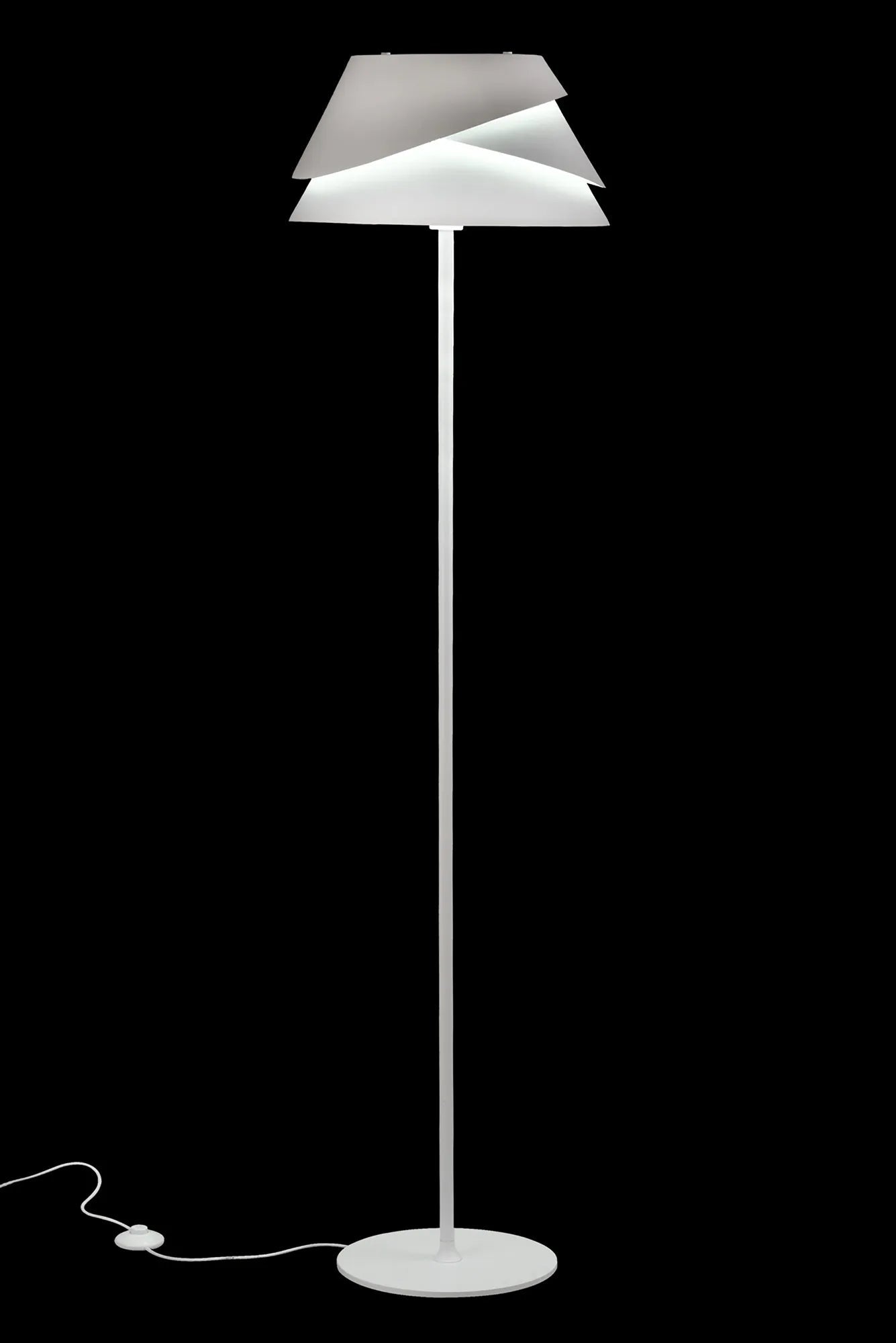 Mantra - Alboran Floor Lamp 1x40W Iron with an Aluminium Shade (Mantra m5864) - Luminosity Designs Ltd