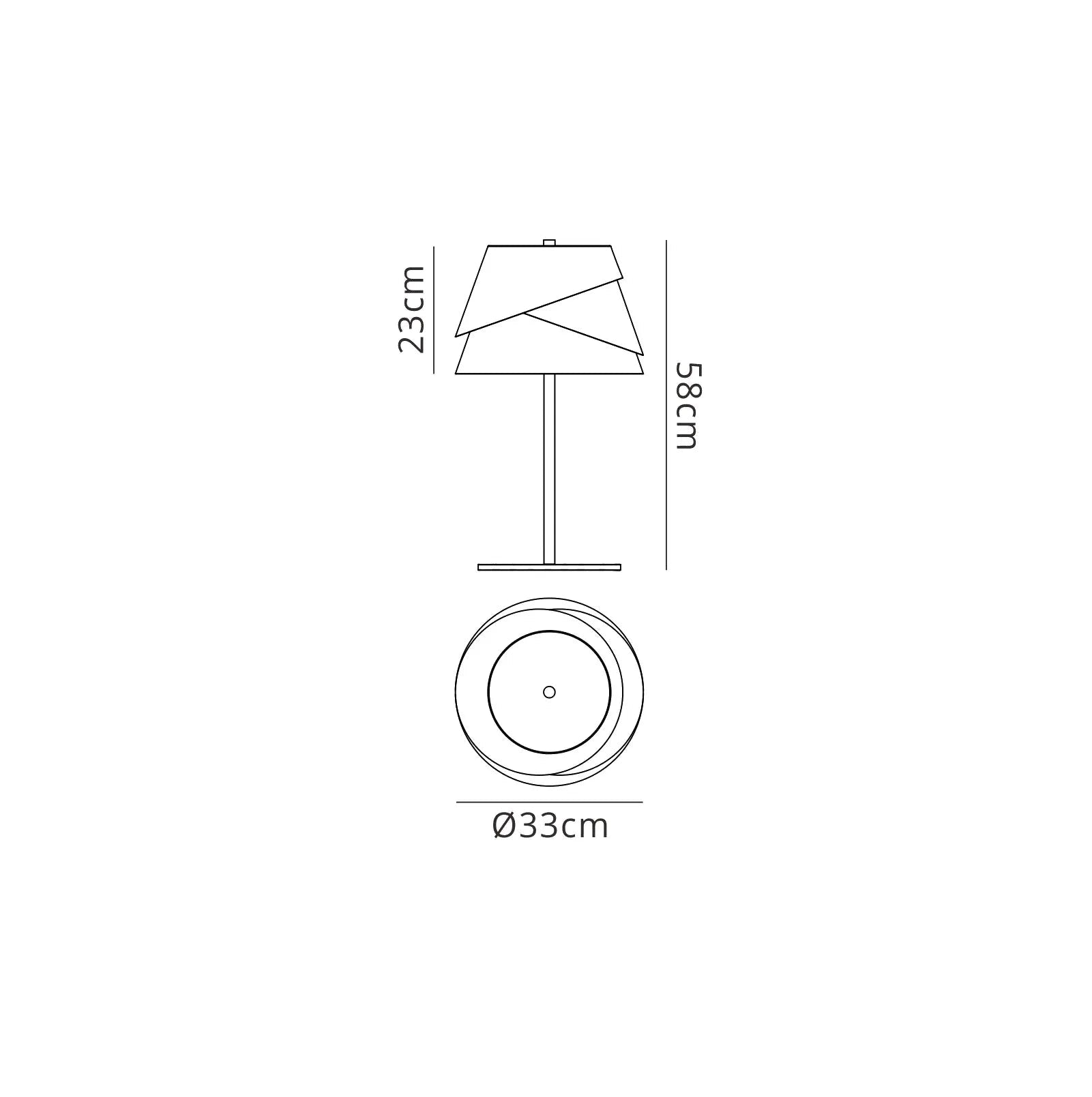 Mantra - Alboran Table Lamp, 1x E27, Iron with Aluminium Shade (Mantra m5863) - Luminosity Designs Ltd