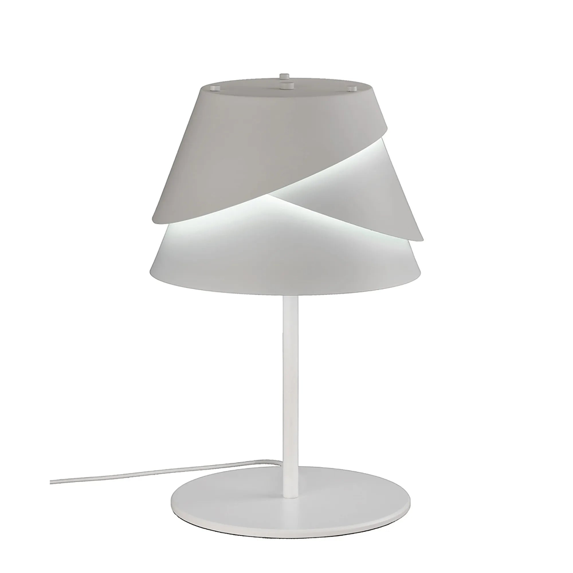 Mantra - Alboran Table Lamp, 1x E27, Iron with Aluminium Shade (Mantra m5863) - Luminosity Designs Ltd