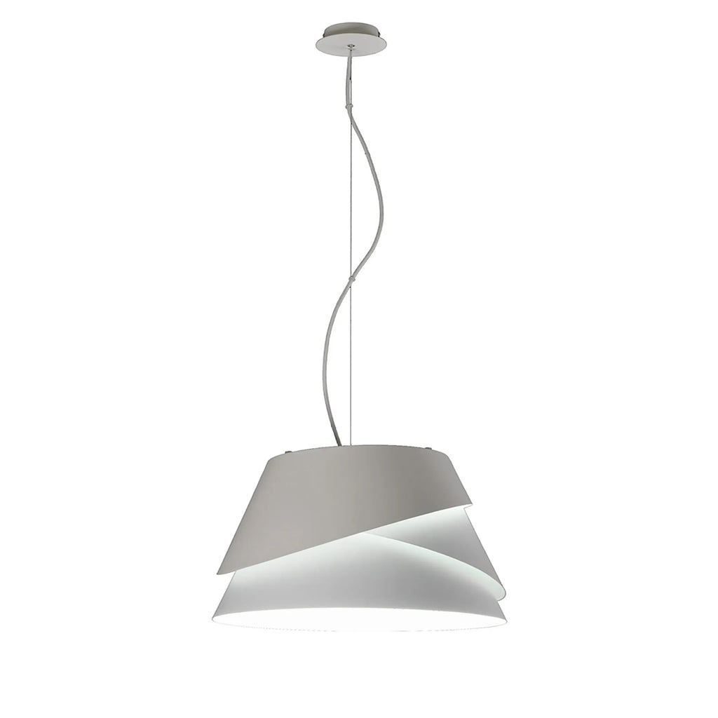 Alboran Aluminium and Iron Light Pendant. 1x E27 (Mantra m5862)