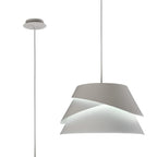 Alboran Aluminium and Iron Light Pendant. 1x E27 (Mantra m5862)