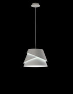 Alboran Aluminium and Iron Light Pendant. 1x E27 (Mantra m5862)