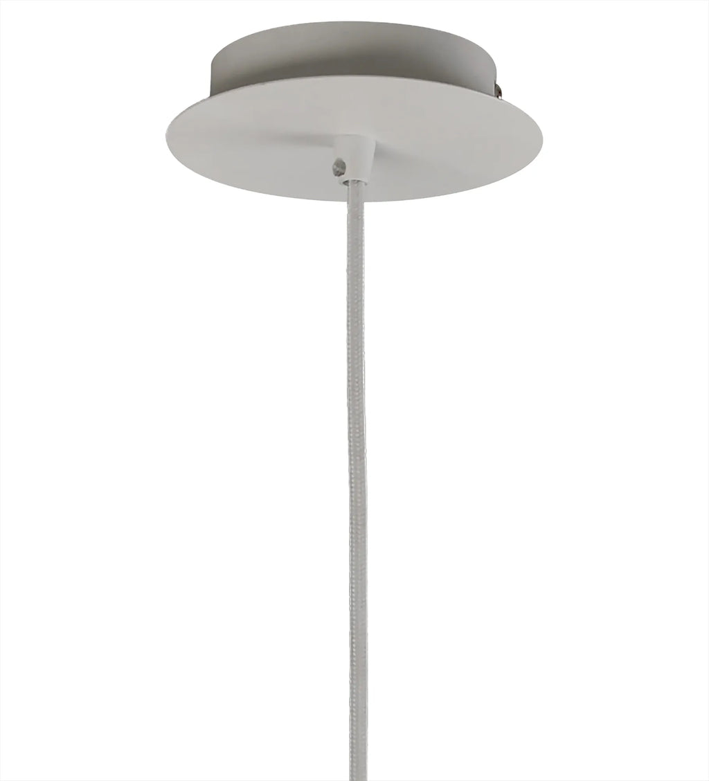 Alboran Aluminium and Iron Light Pendant. 1x E27 (Mantra m5862)
