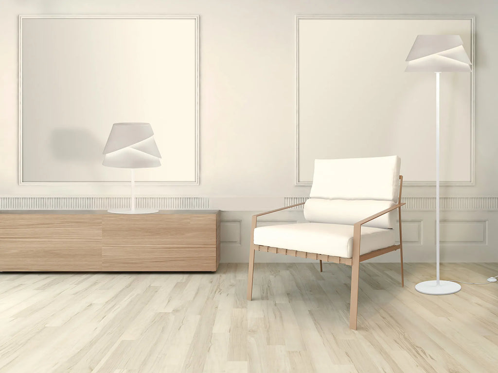 Alboran Floor Lamp 1x40W Iron with an Aluminium Shade (Mantra m5864)