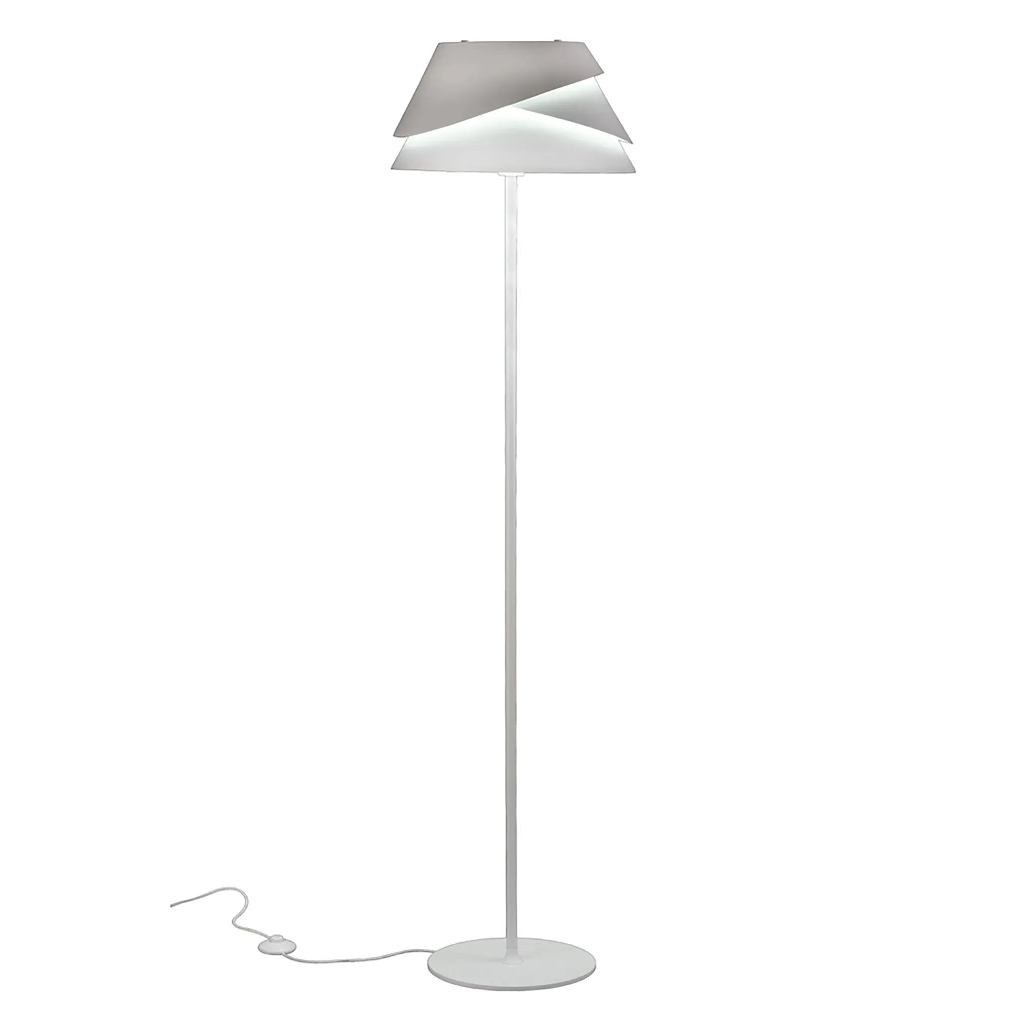 Alboran Floor Lamp 1x40W Iron with an Aluminium Shade (Mantra m5864)