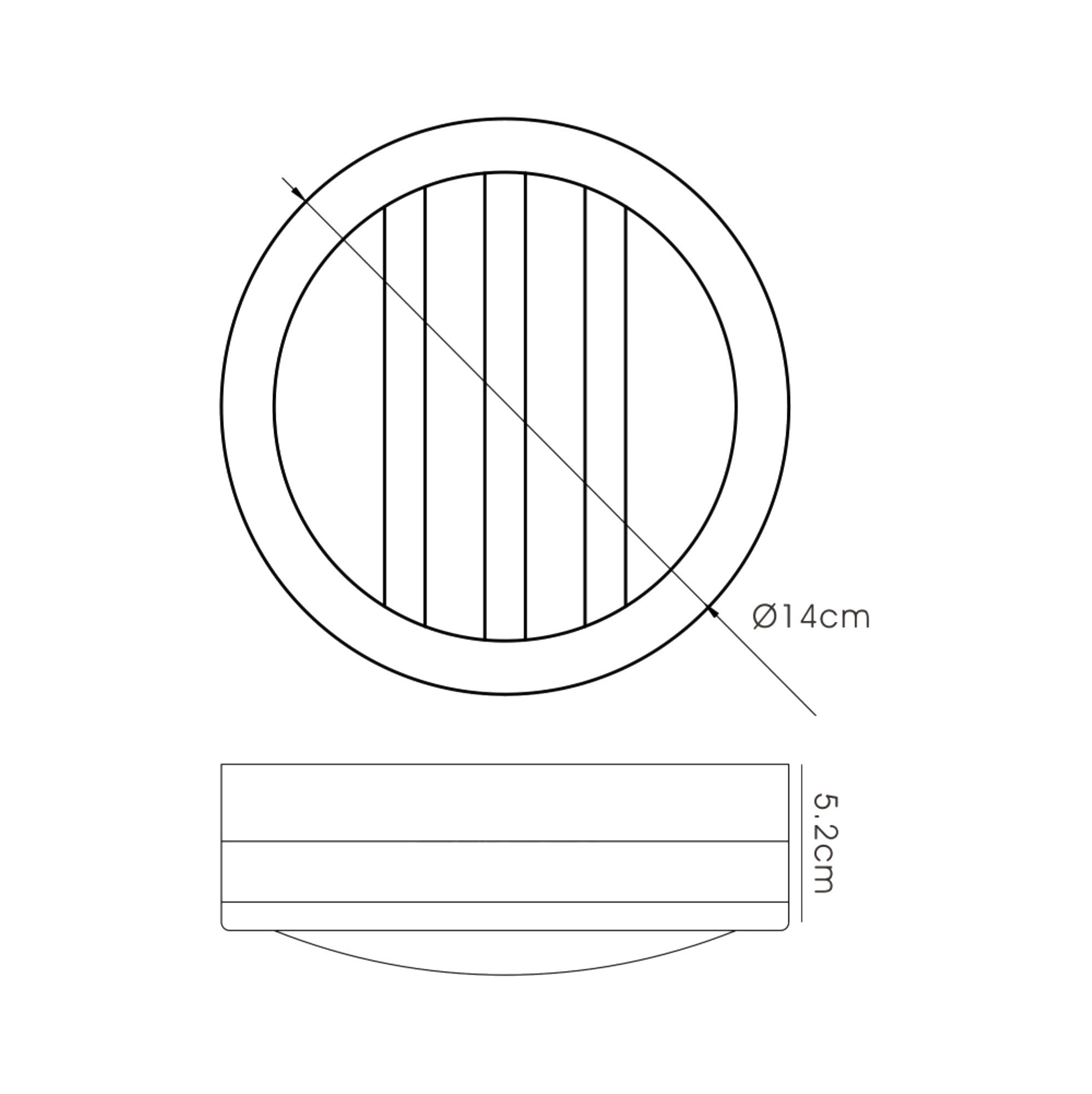 Deco - Aldo IP44 Flush Ceiling/Wall Lamp - Luminosity Designs Ltd