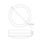 Deco - Aldo IP44 Flush Ceiling/Wall Lamp - Luminosity Designs Ltd