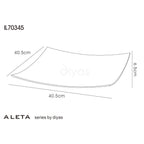 Diyas Home - Aleta Glass Art 16 Inch Platter Multi - Colour - Luminosity Designs Ltd