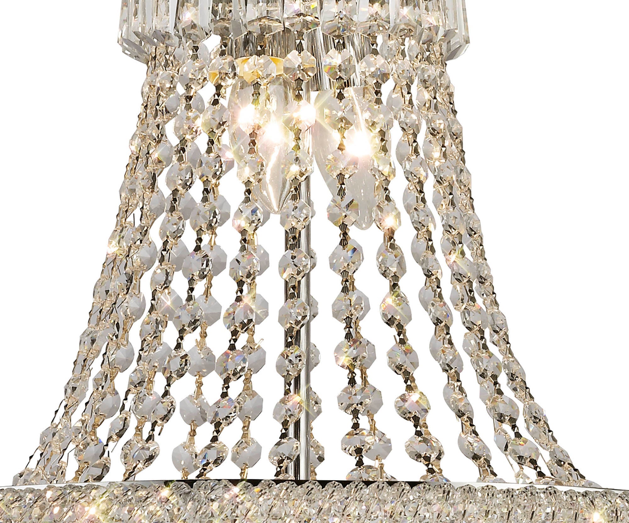 Diyas - Alexandra 13 Light Chandelier - Luminosity Designs Ltd