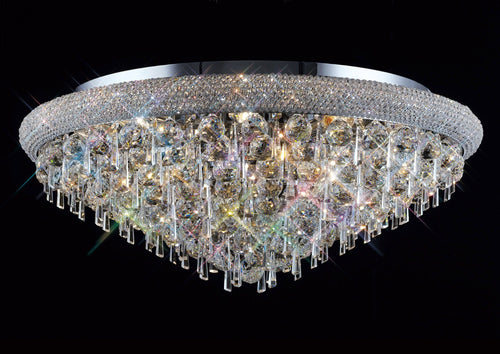 Diyas - Alexandra 16 Light Flush - Luminosity Designs Ltd
